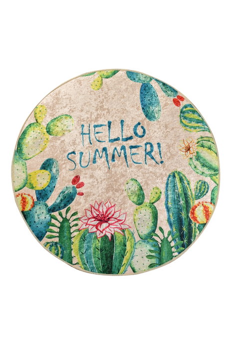 Mijölnir Alfombrilla de Baño Hello Summer Multicolor 100 cm Mijölnir Alfombrilla de Baño Hello Summer Multicolor 100 cm